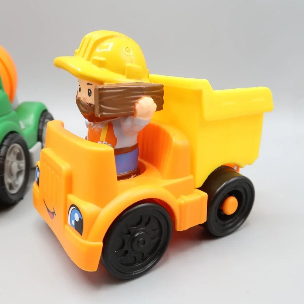 Fisher Price Little People Construction Lot  Dump Loader Cement Truck Figure lot